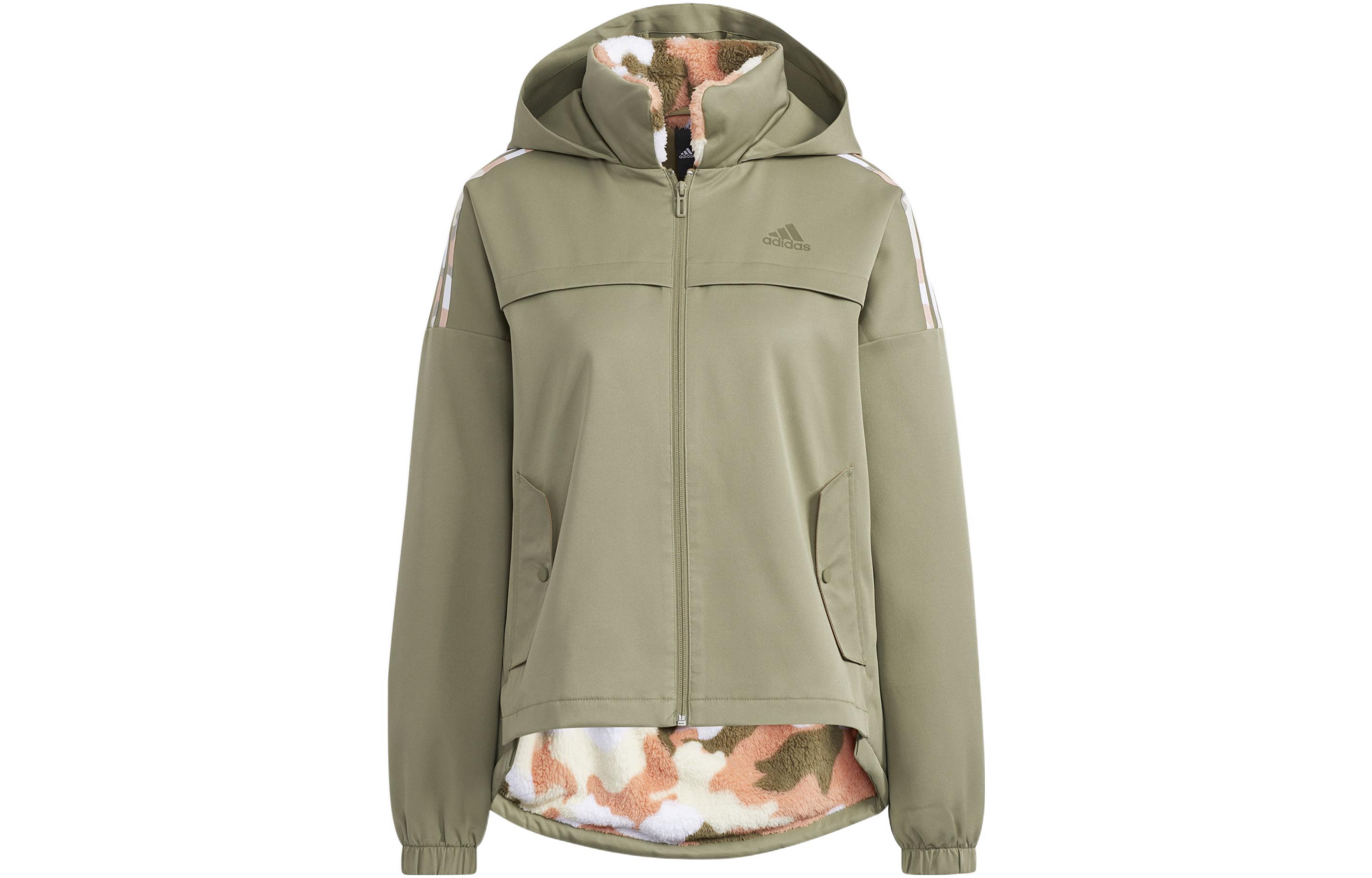 Adidas Jackets Women s Green Hooded Thickened Other H09762 XL