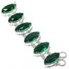 Green Tourmaline Marquise Shape Gemstone Bracelet Adjustable Link Jewelry 8"