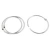 Uxcell Snap Large Punched O-ring Binder, Metal, Hinge, Closure, Hinge, Nickel-plated, Open/close, Holes.