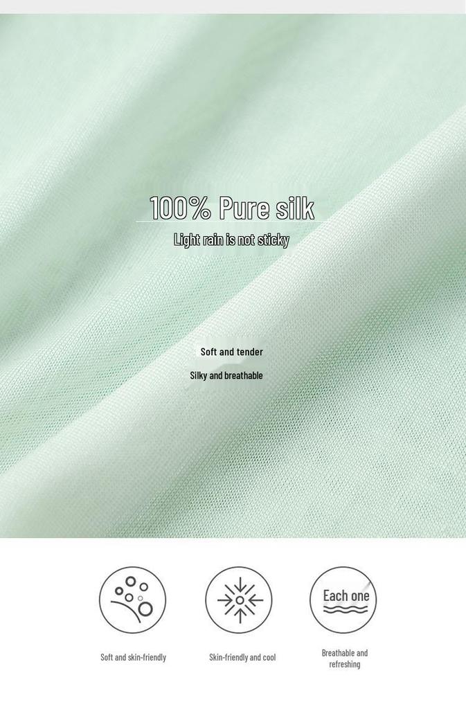 Ultra-Thin 100% Mulberry Silk V-Neck Camisole Tank for Women - Summer Base Layer