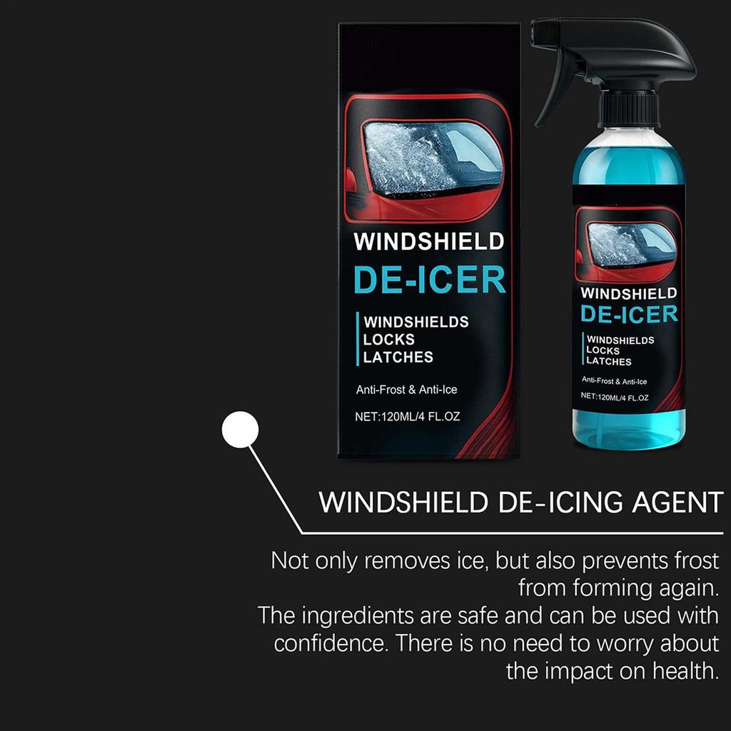 120ml Auto-Enteiser Winter Auto Schneeentferner Spray Automobil Enteisungswerkzeug Schnee Eis Frost Schmelzen Enteisen Frostschutz entfernen