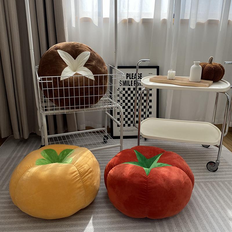 New Sofa Bay Window Cushion Bedroom Room Decoration Ins Style Cute Little Ornaments Mushroom Tomato Cushion Pillow