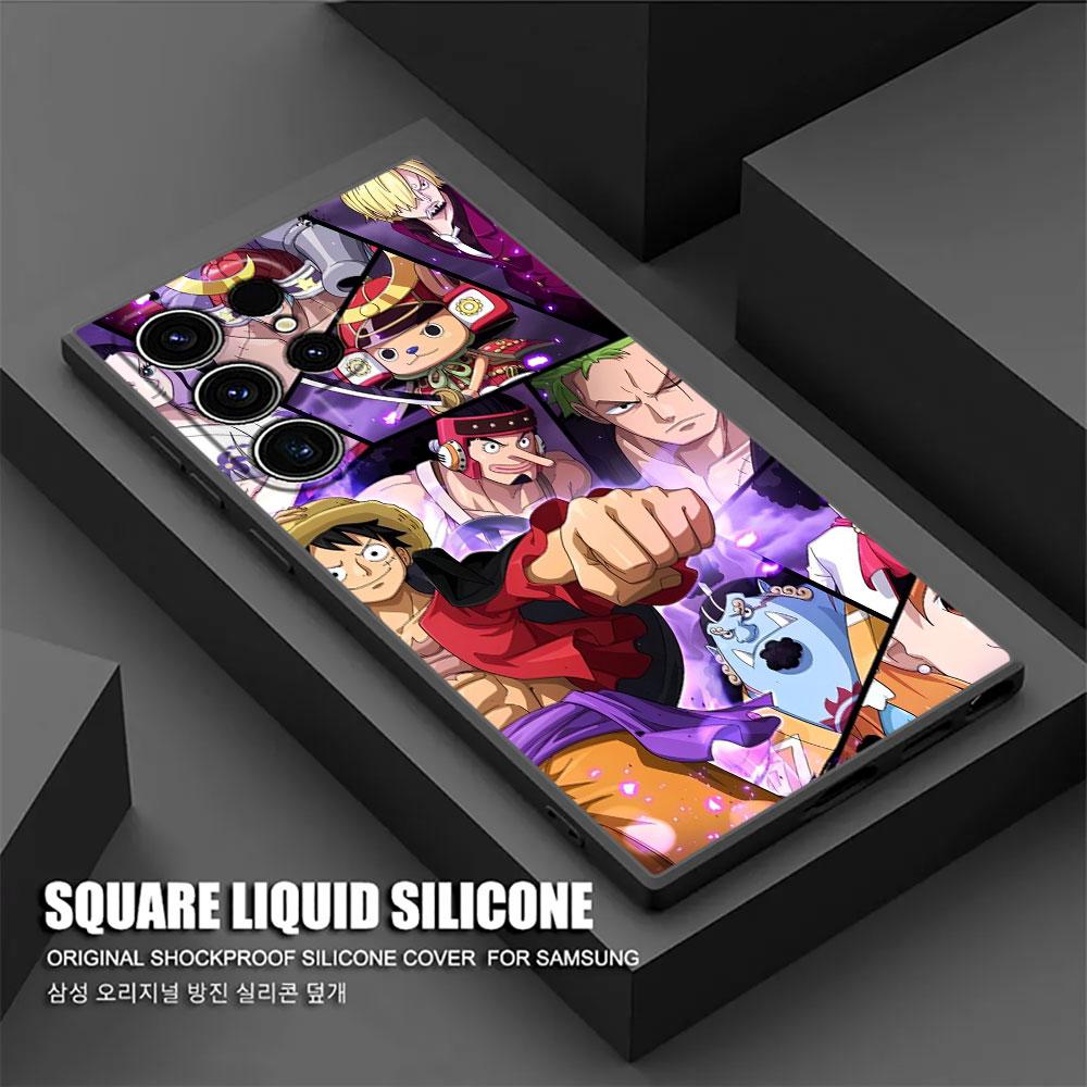 Phone Case For Samsung Galaxy S25 S24 S23 S20 S21 FE S26 S22 Ultra S26 Plus S25FE Silicone Cover Monkey D Luffy One Piece Anime