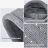 Short Brim Winter Knitted Hat Soft Bonnet Casual Beanies  Outdoor