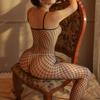 Sexy Suspender Net Clothes One-piece Open Crotch Perspective Sex Underwear Hollow Passion Temptation Pure Desire One-piece Net Socks