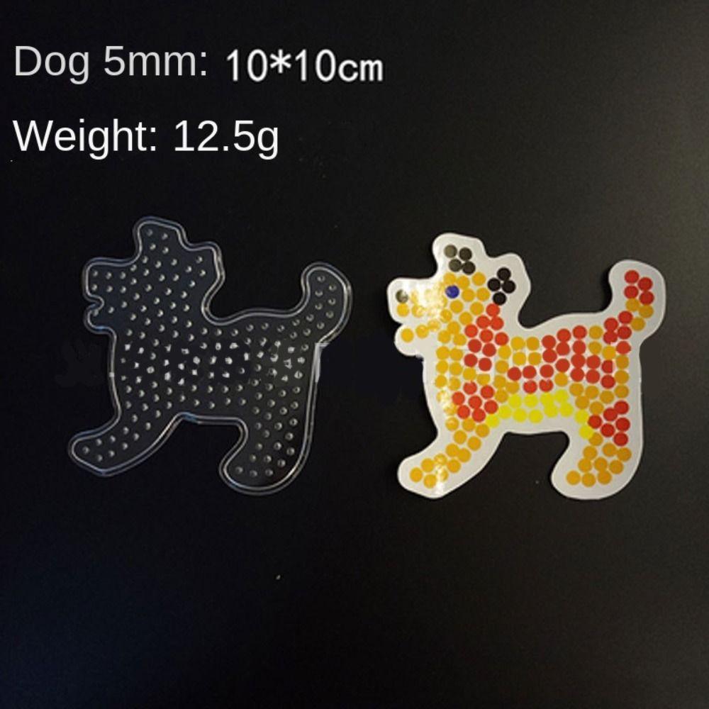 

Шаблон для игрушек Hama Beads Перфорированная доска Прозрачный шаблон для бисера с цветной бумагой Игрушка Hama Beads dog