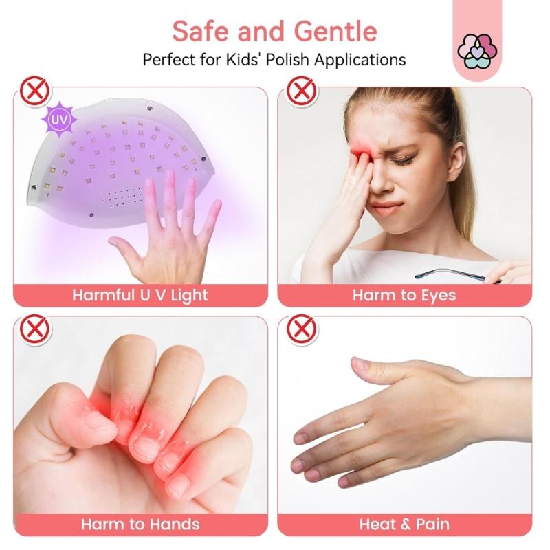 Professional Nail Color Dryer Machine 180 Rotation Direction Low Noise Design Energy Saving For Manicure