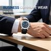 LIGE Luxury Men's Quartz Watch Casual Leather Chronograph Waterproof Sport Business Date Display Men's Wristwatch Clock
