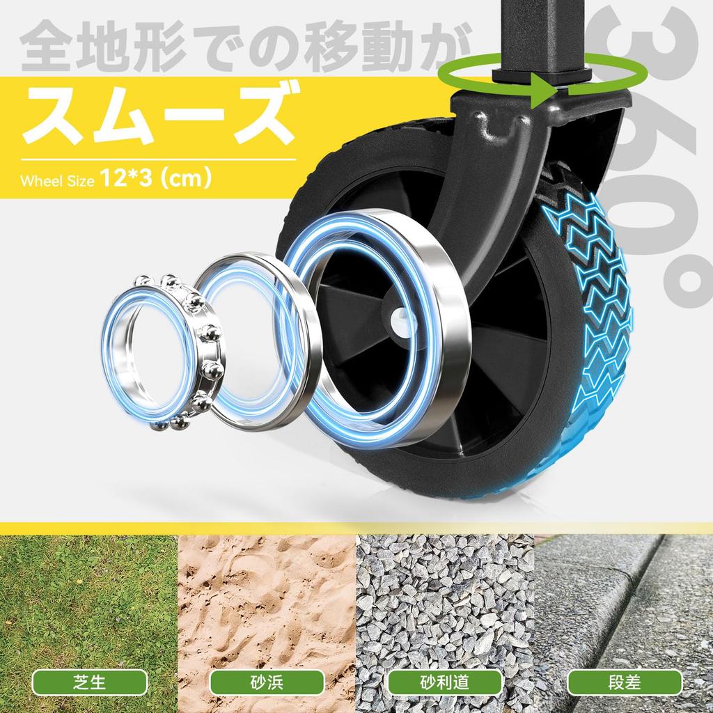 Hikenture Carry Wagon for Freestanding Storage Outdoor Large Capacity Load Camping Deployment Easy to Durable Steel Wide Perfect for Outdoor Luggage