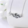 Retro Snake-shaped Wound Oil Dripping Necklace Fashionable and Versatile Animal Clavicle Chain