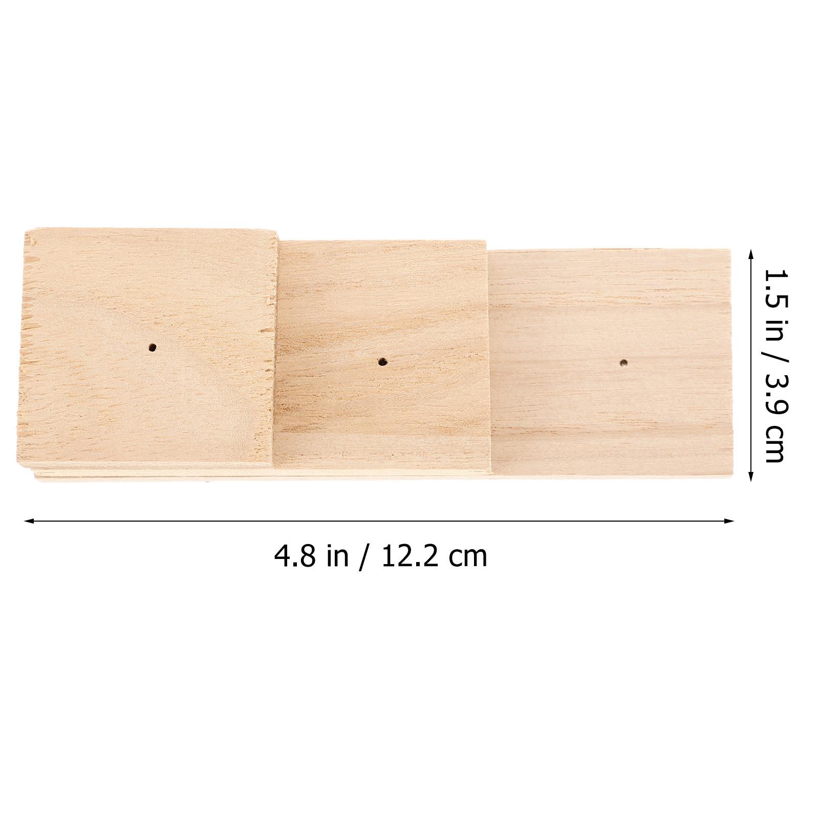 Insect Specimen Display Stand Wooden Pinning Block Needle Hole Specimen Holder Laboratory Storage Display Rack for Collecting светло-желтого