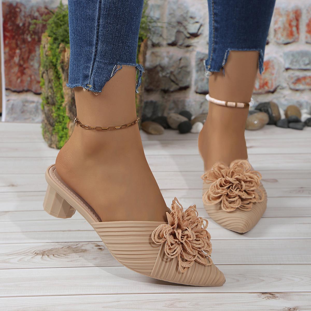 

Цветы Туфли на высоком каблуке Женские туфли-лодочки Шелковые Роскошные Дизайнерские Сандалии Сексуальные Вечерние Туфли-лодочки Остроносые Металлические Цветы Шпильки Женские 40