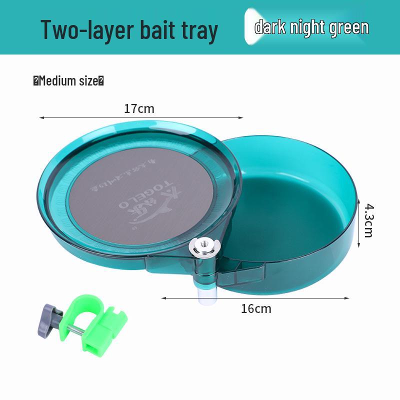 Magnetischer Köderbehälter & Erdspieß: Starke Drahtziehhilfe & loser Grundfutterbehälter für Angelstühle