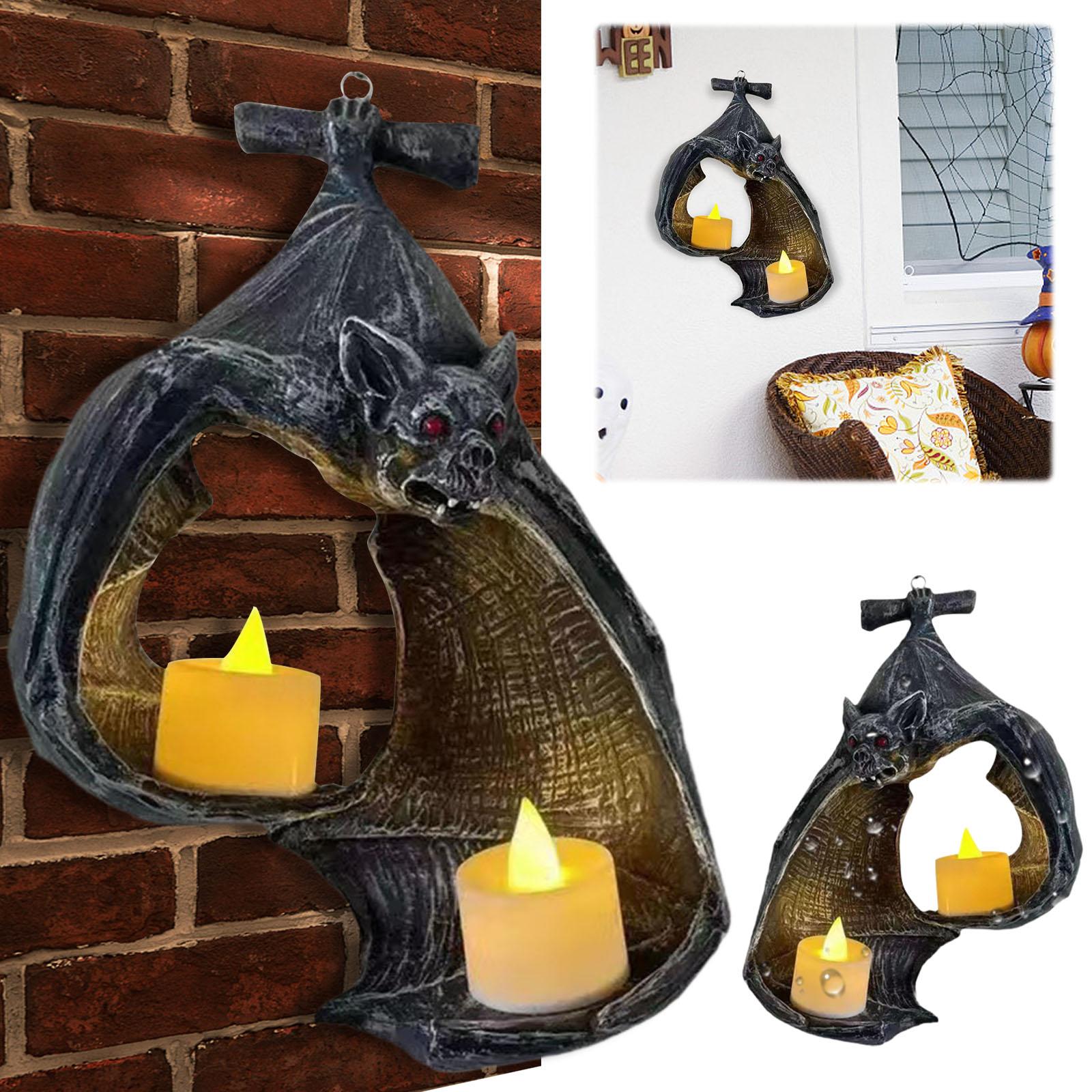 

Bat Wall Sconce Candle Holder Multi-Purpose Resin Wall Hanging Sculpture Easter Ornaments Pendant for Office Garden Yard Patio China Mainland