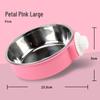 Stainless Steel Anti-Spill Hanging Pet Bowl for Cats, Dogs, and Rabbits