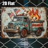 Metal Wall Decorative Paintings for Kitchen Farm Cafe Bar Interior