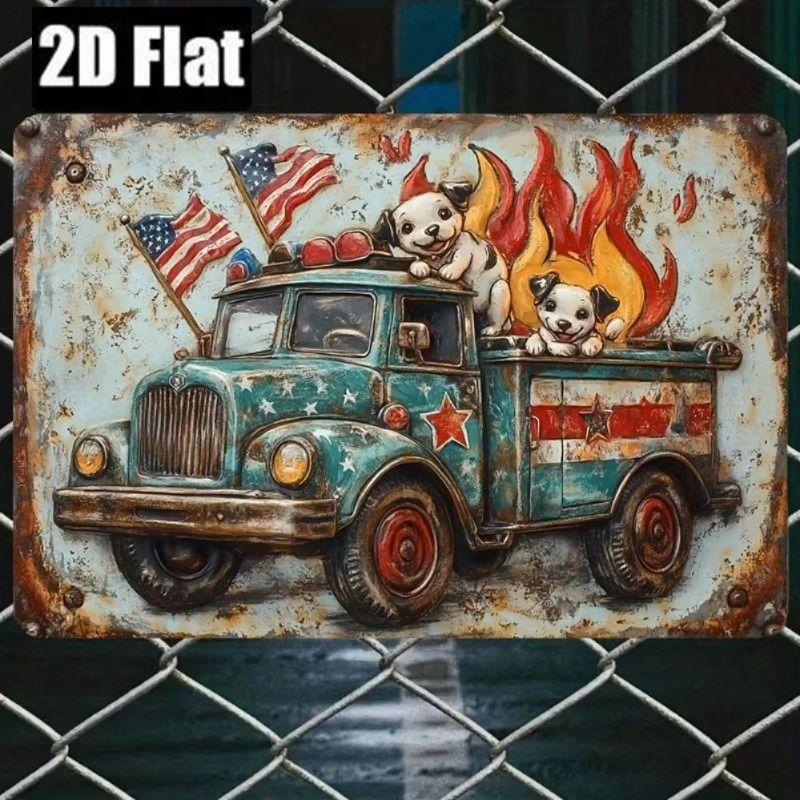 Metal Wall Decorative Paintings for Kitchen Farm Cafe Bar Interior