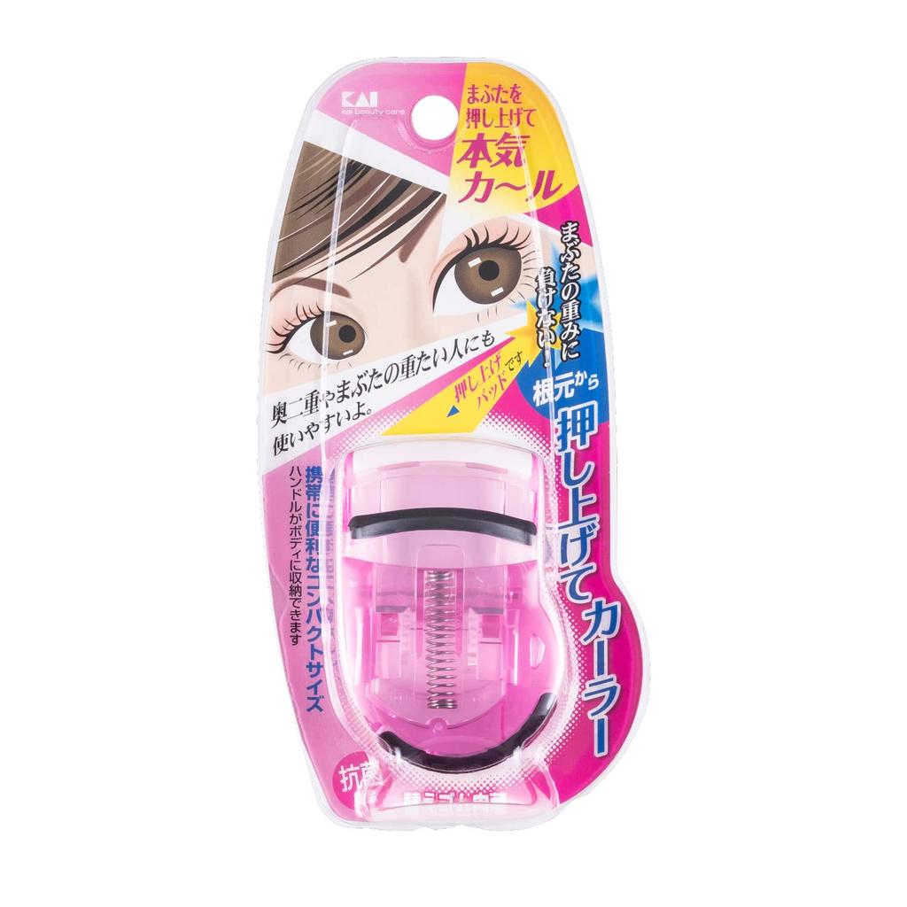 KAI Push-Up Curler Compact Pink Eyelash Curler KQ0849