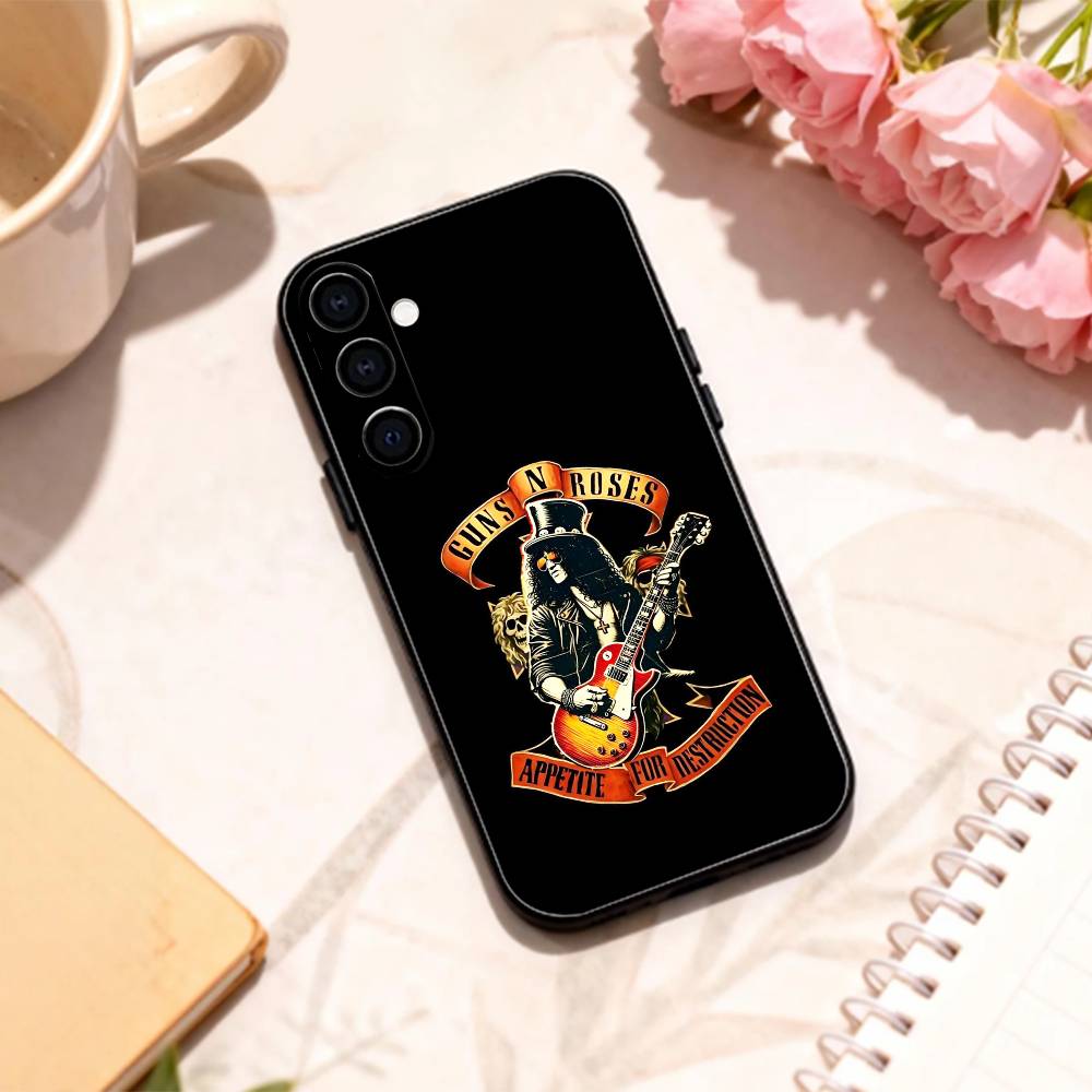 BAND G-Guns N' Roses Phone Case For Samsung Galaxy A73,A72,A71,A70,A53,A52,A51,Others Soft Black Shell