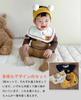 Hapipana Waterproof Baby Bib with Embroidered for Baby Shower Gift Pattern, 100% Cotton, 360-Degree Rotation, Soft, Nursery, (Bear)