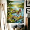 Looney Tunes Bugs Bunny Friends Tapestry Tapestry Background Cloth Fashion Print Wall Covering Decoration Christmas Gift Work Of Art