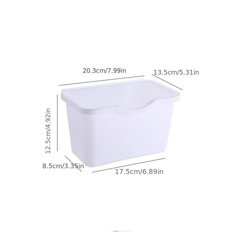 1pc Cabinet Style Trash Can, Hangable Plastic Garbage Bin for Cabinet Door, Simple and Practical Kitchen Tools