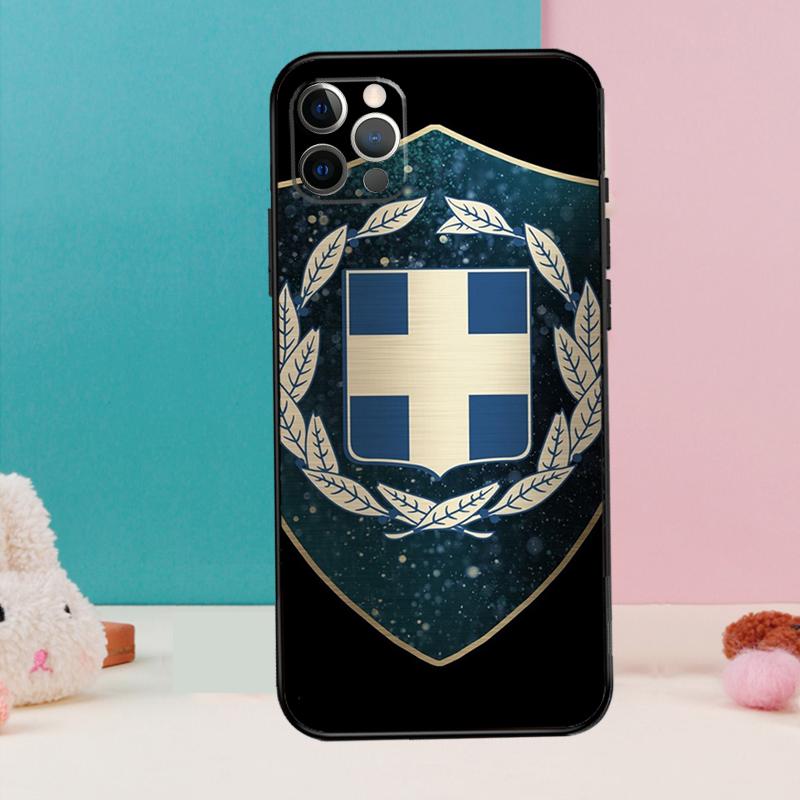 Greece Greek National Flag Case For iPhone 14 13 12 11 15 16 Pro Max X XR XS Max 14 Plus Soft Back Cover