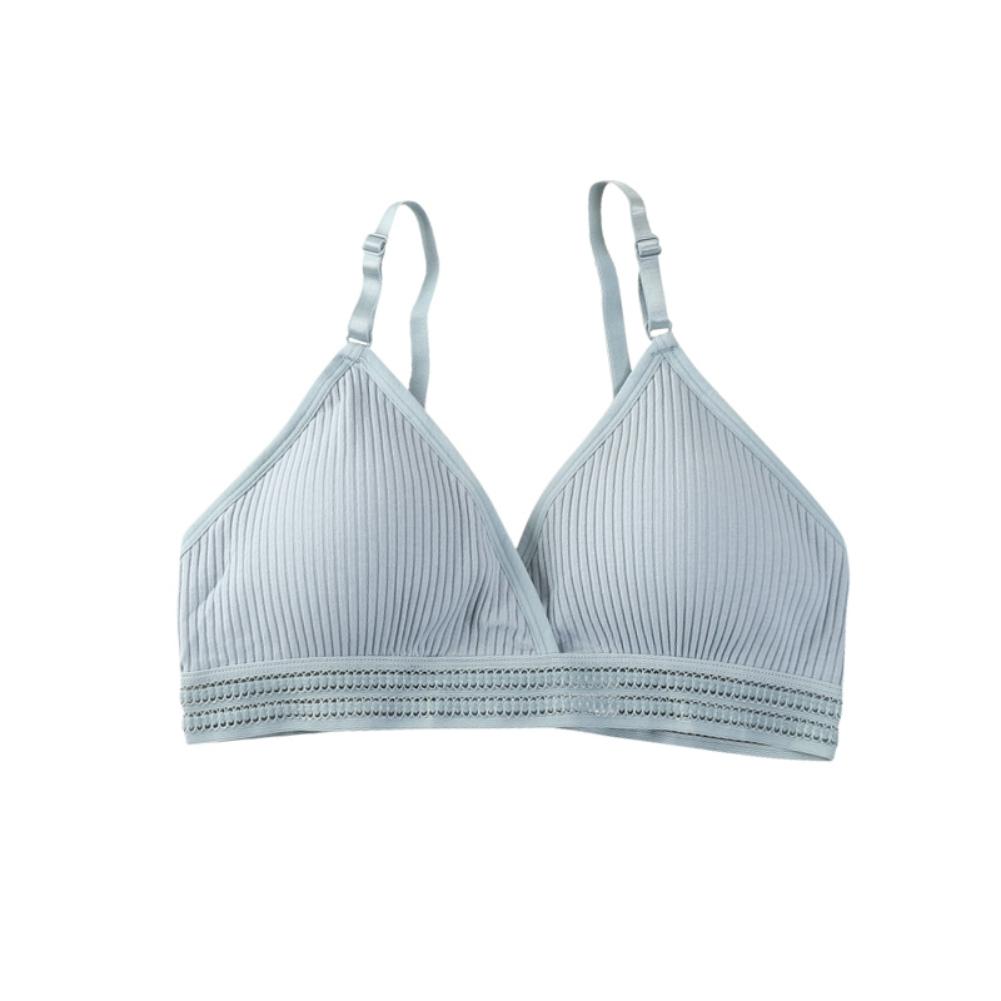 

Женский бюстгальтер в рубчик, мягкое нижнее белье с тонкими бретелями, беспроводной бюстгальтер пуш-ап с открытой спиной, удобный топ без косточек, сексуальное женское белье