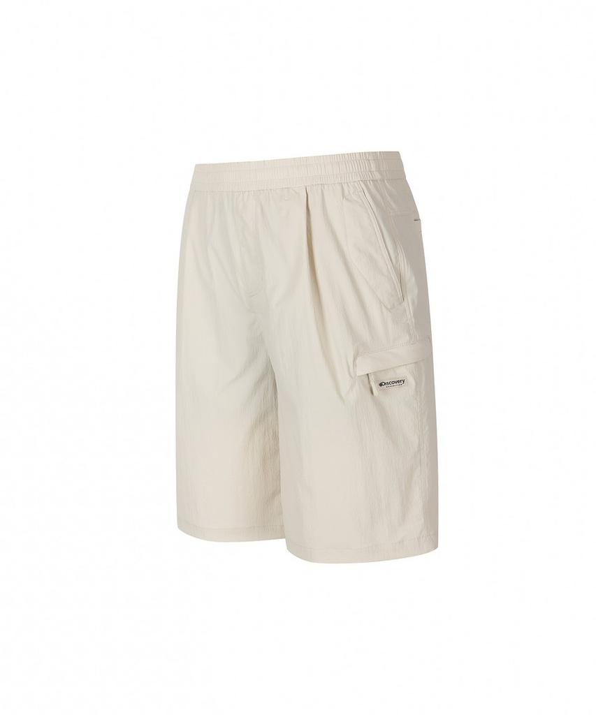DISCOVERY EXPEDITION Uni Freshvent Lightweight Woven Training Cargo Knee-Length Shorts (D/Ivory)