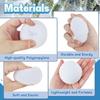 Snow Ball White Fur Pompom Toy Balls Children Kids Play Toys Indoor Outdoor Winter Christmas Xmas Treen DIY Decoration Snowballs