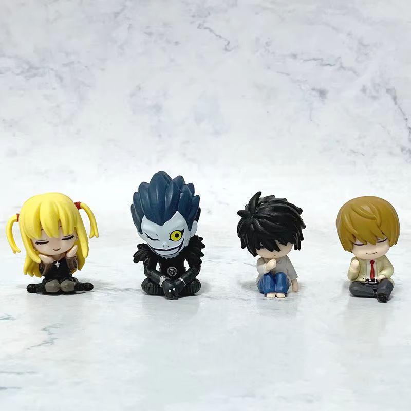 4pcsset Anime Death Note Lawliet L Ryuk Amane Misa Yagami Action Figures PVC Model Toy Desktop Decor Birthday Gift Collectiable