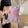 Precious Moments Cute Pillow Covers Cartoon Sofa Decorative Home Double-Sided Printing Short Plush Cute Cushion Cover