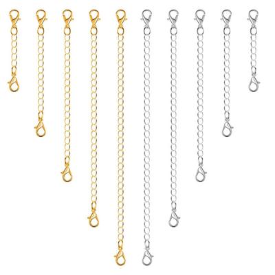 5Pcs Extension Chain Non-fading Double Head Lobster Clasp DIY Jewelry Metal Necklace Extender Chain Links Home Supplies