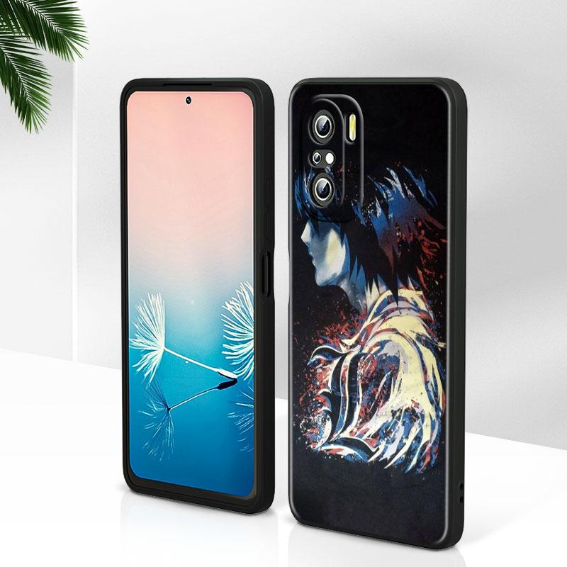 Anime Manga Death Note Ryuk For Xiaomi Redmi Note 12 Turbo 11E 11S 11 11T 10 10S 9 9T 9S Pro Plus 5G Black Phone Case