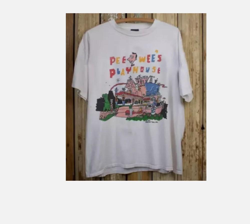 Pee Wees Playhouse Shirt, Vintage 90s Pee Wee Herman Shirt Unisex T-Shirt XXL