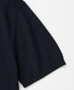 XOX Basic Cool Henley Neck Crop Short Sleeve Knit [Navy]