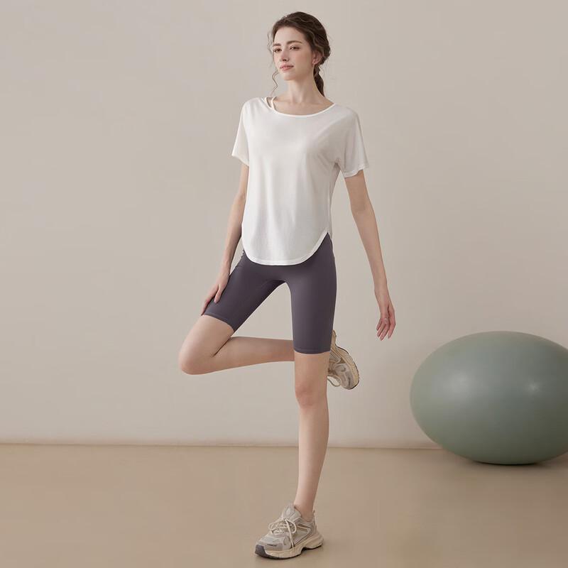 YouYou Women s Summer Yoga Set with Short Sleeve Cover-up J35406W XL