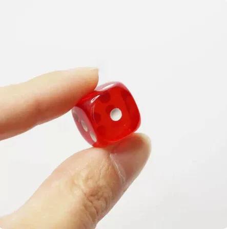 10Pcs 10Colors Acrylic Transparent 16Mm Clear Color Six Sided Spot D6 Playing Games Dice Set For Bar Pub Club Party Board Game