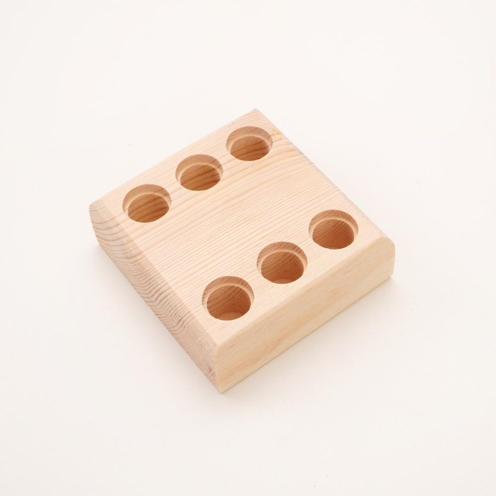 Wooden Tool Holder Non Slip Multi-slots Wood Stand Keep Neat Pliers Storage Holder Craft Tool