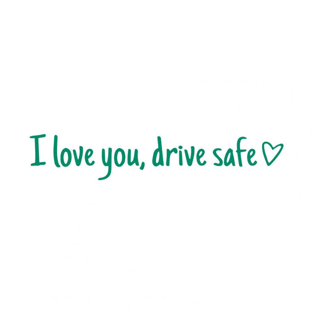 I Love You Drive Safe Stickers Rear View Mirror Vinyl Decal for Women Waterproof Decorative Car Sticker Car Decal Accessories