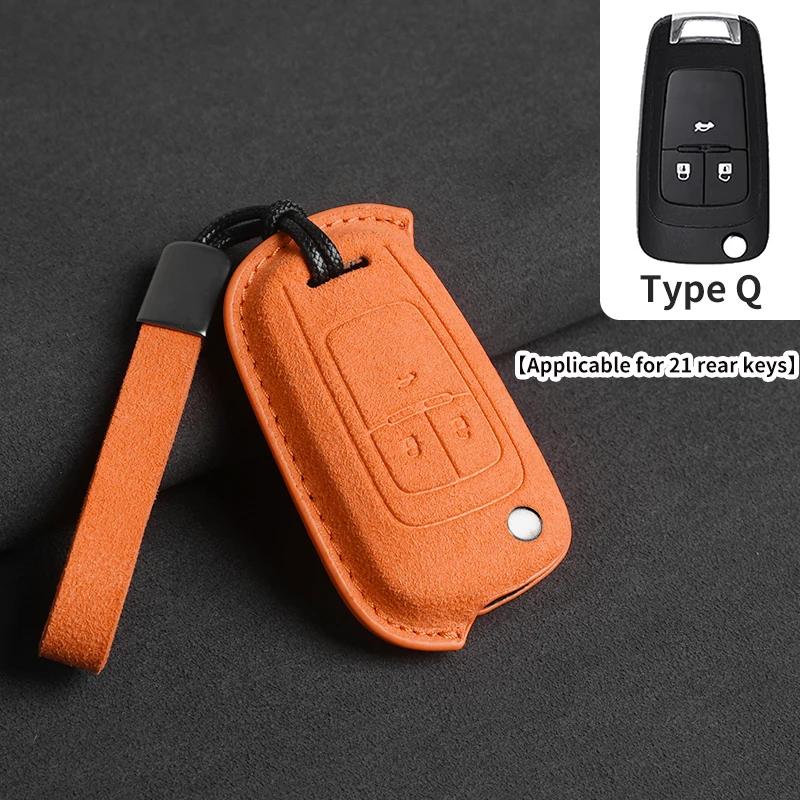Suede Car Flip Key Case Cover for Chevrolet Cruze Aveo Camaro Epica Lova Sail Spark Opel Astra Corsa for Cruze Spark Orlando