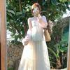 Women's V-Neck Knit Cardigan & A-Line Skirt Set