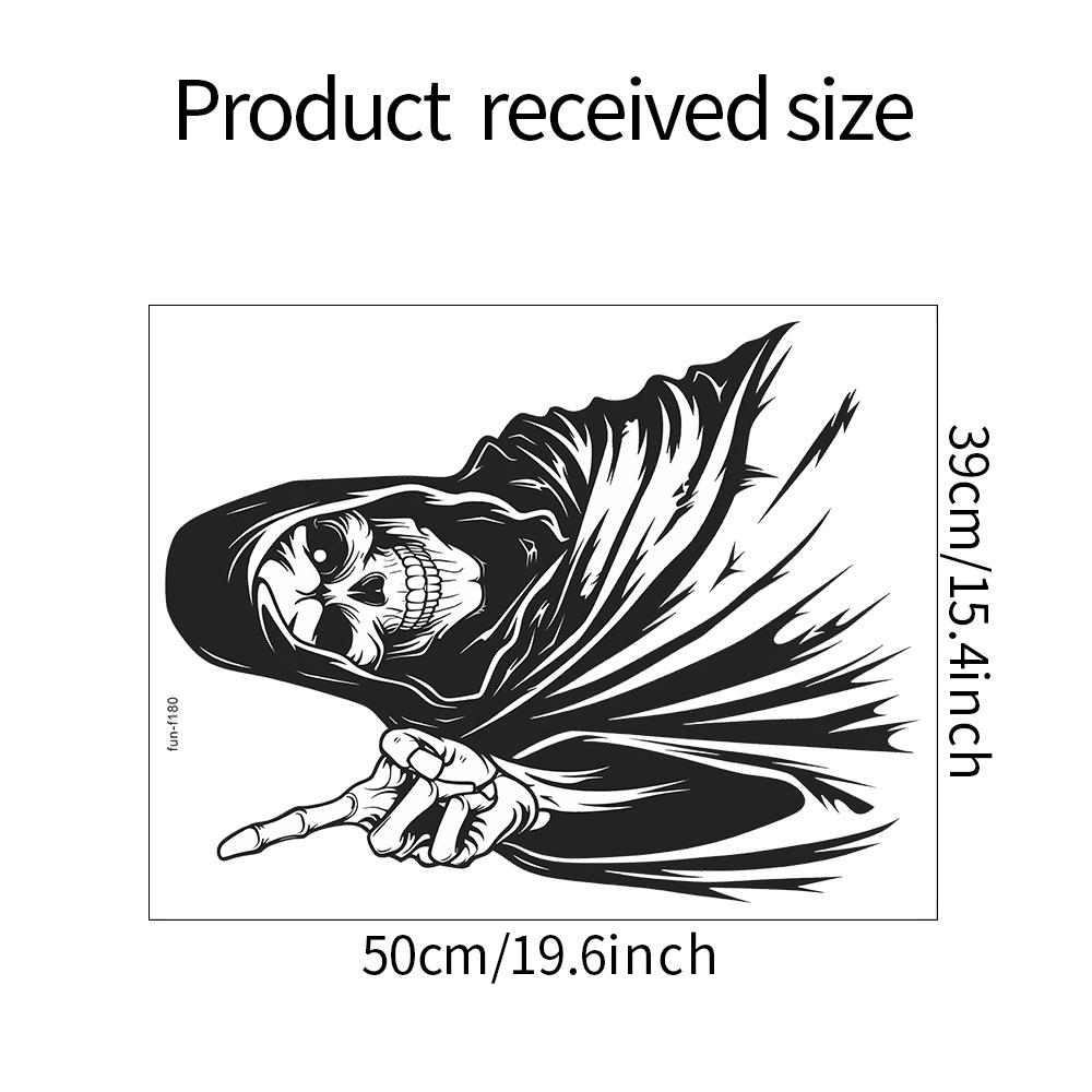 

Fun-f180 Хэллоуин жуткая улыбка череп спальня гостиная домашний декор настенная наклейка 39*50CM/fun-f180