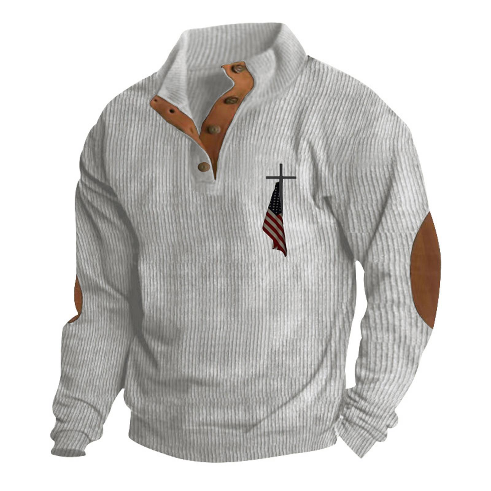 

Мужская толстовка с воротником-стойкой на открытом воздухе, повседневные свитера, топы S