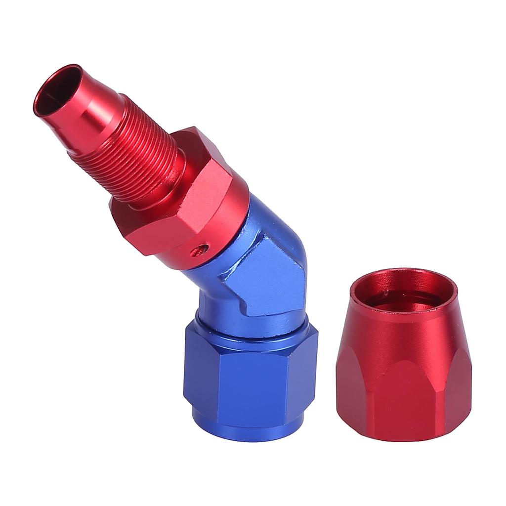 X AUTOHAUX Fitting Fuel Oil Hose Hose End AN10 AN Type Hose Connector Gasoline Hose Connector Fuel Hose Connector 45 Degree Hose Union 45 Degree