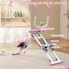 2-In-1 stair stepper and ab trainer - foldable multifunction device, full-body training device for home gym