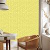 Geometric Pattern Wallpaper Cream and Yellow for Living Room and Bedroom 50x1000
