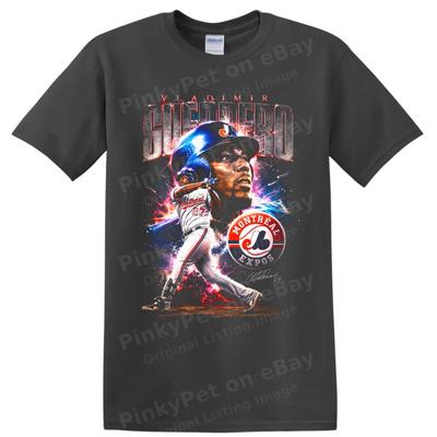 Vladimir Guerrero Montreal Expos Baseball T Shirt Retro Player Graphic Tee Art