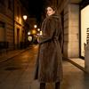 European and American autumn and winter temperament new fur coat women's imitation rabbit hair artificial imitation mink hair long coat