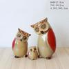 3pcs Set Outdoor Garden Decoration Ornaments Ceramic Ornaments Living Room Foyer Decoration Ornaments Creative Ceramic Owl Craft